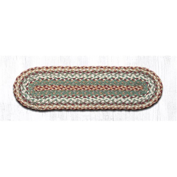 Palacedesigns 27 x 8.25 in. Stair Tread Rug - Buttermilk & Cranberry PA2850365 - main